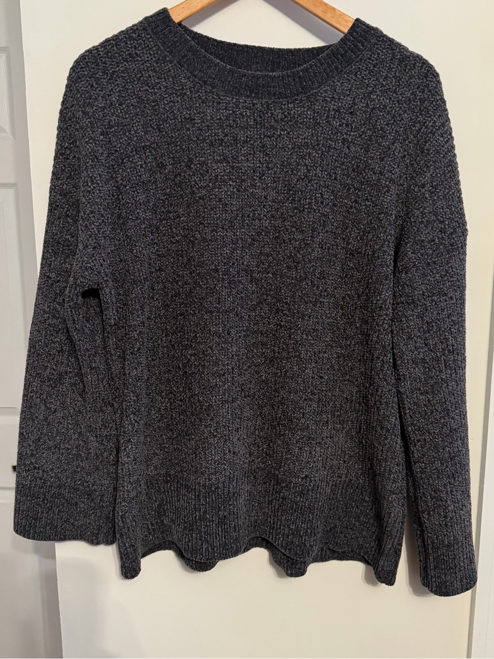 Matty M Women's Cowlneck Sweater in Charcoal Gray